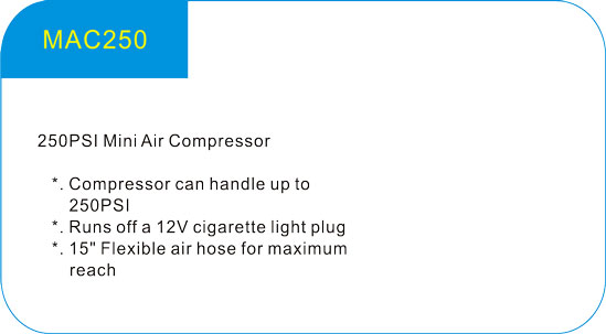 250PSI Mini Air Compressor